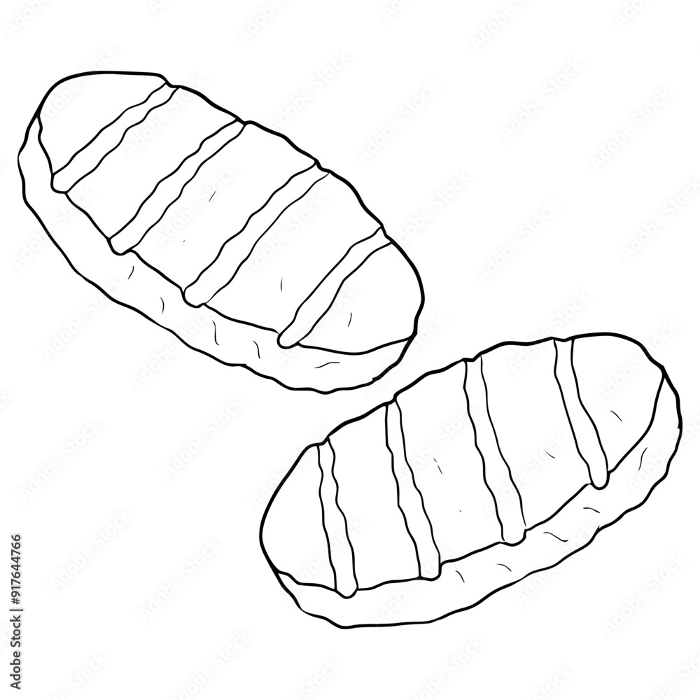 beef patties illustration hand drawn outline vector beef patties illustration hand drawn outline vector