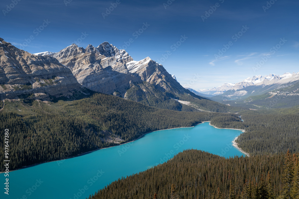 Naklejka premium Beautiful Peyto Lake, Banff National Park, Alberta, Canada 