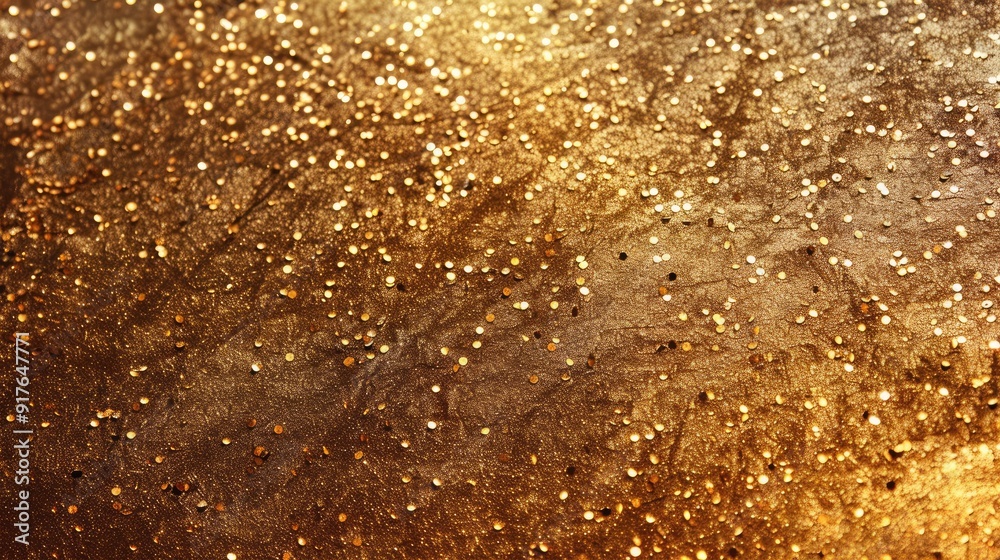 Gradient golden metallic texture background with abstract glitter for design template. Gradient golden metallic texture background with abstract glitter for design template.