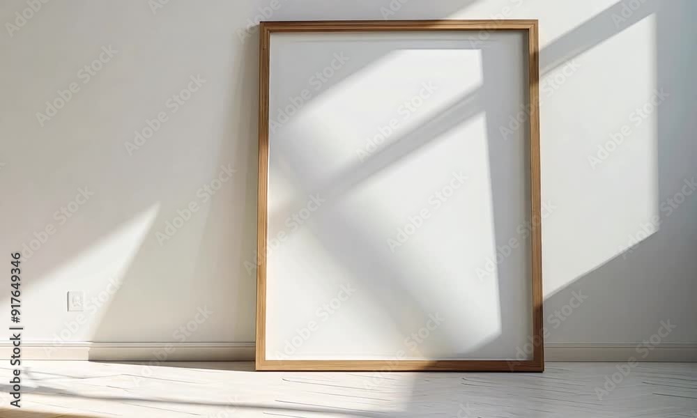 Blank Picture Frame in a Room Blank Picture Frame in a Room