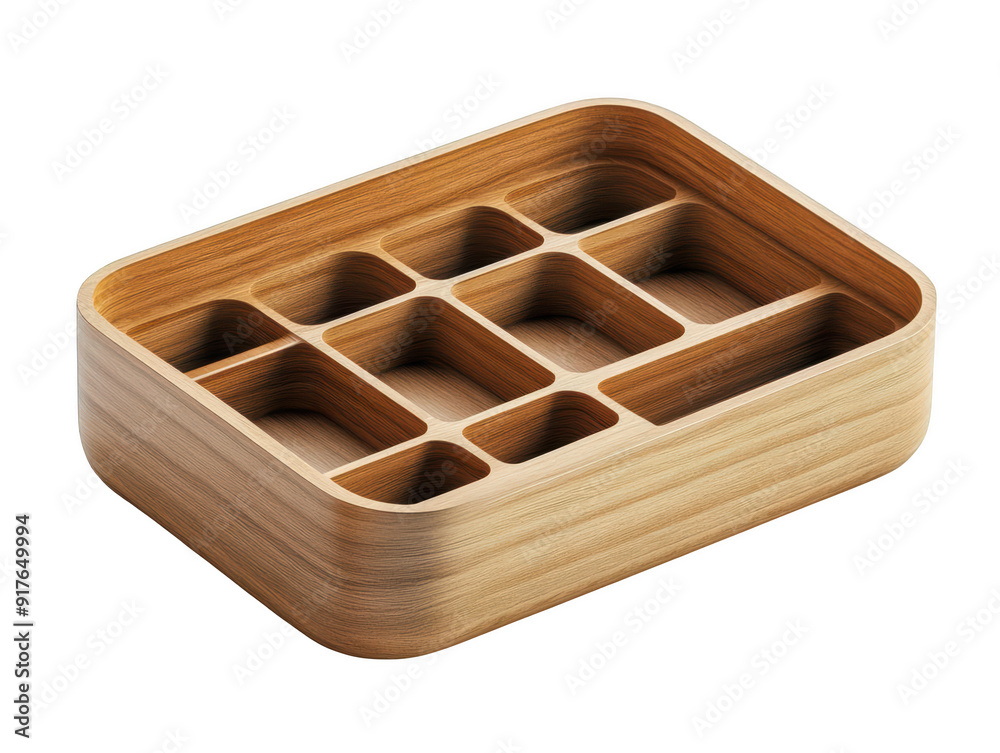 Wooden multi-compartment organizer for efficient storage, ideal for keeping items neatly sorted and easily accessible in a stylish manner. PNG, Transparent, No Background Wooden multi-compartment organizer for efficient storage, ideal for keeping items neatly sorted and easily accessible in a stylish manner. PNG, Transparent, No Background