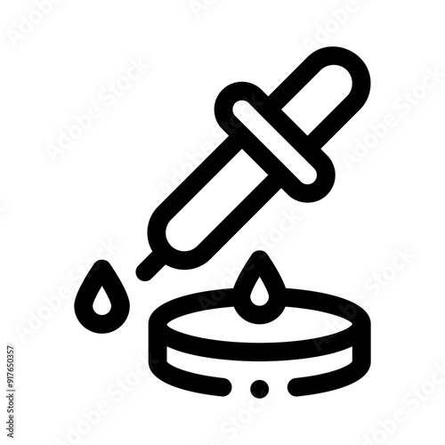 pipette line icon