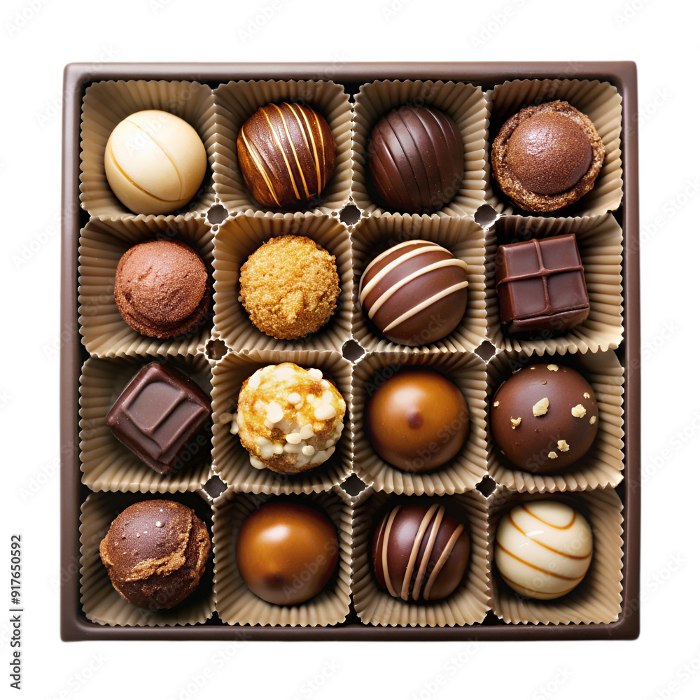 Box of chocolate candies Box of chocolate candies