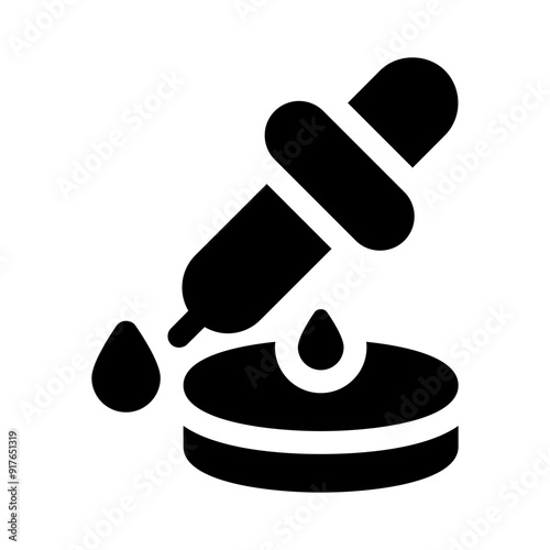 pipette glyph icon