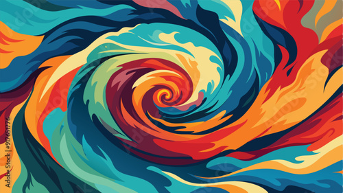 abstract colorful background wallpaper with swirl