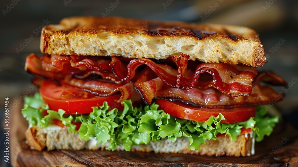 Classic BLT Sandwich with Crispy Bacon, Lettuce, and Tomato Classic BLT Sandwich with Crispy Bacon, Lettuce, and Tomato