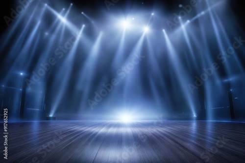 blue stage spotlight