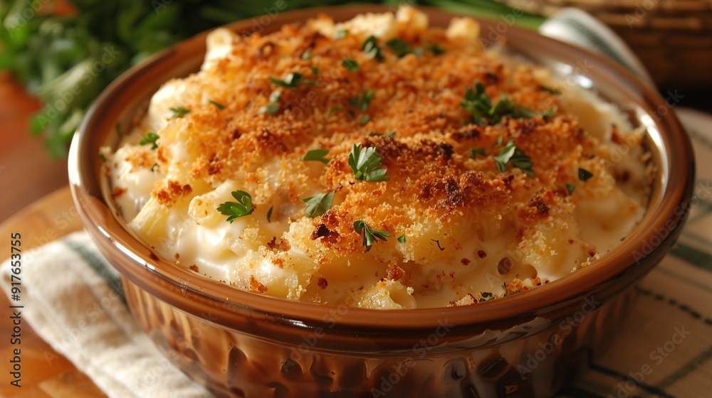 Creamy Macaroni and Cheese with a Crunchy Topping Creamy Macaroni and Cheese with a Crunchy Topping