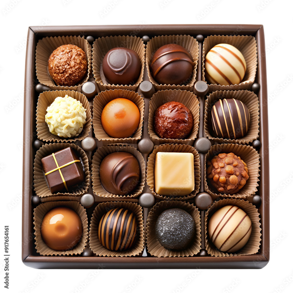 Box of chocolate candies Box of chocolate candies