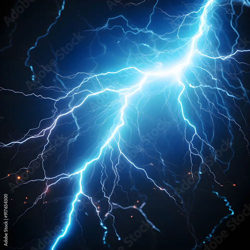 electric surge, abstract background. Blitz, storm flash, thunderstorm. Thunder shock isolate. Dynamic digital art illustration. PNG. on white background