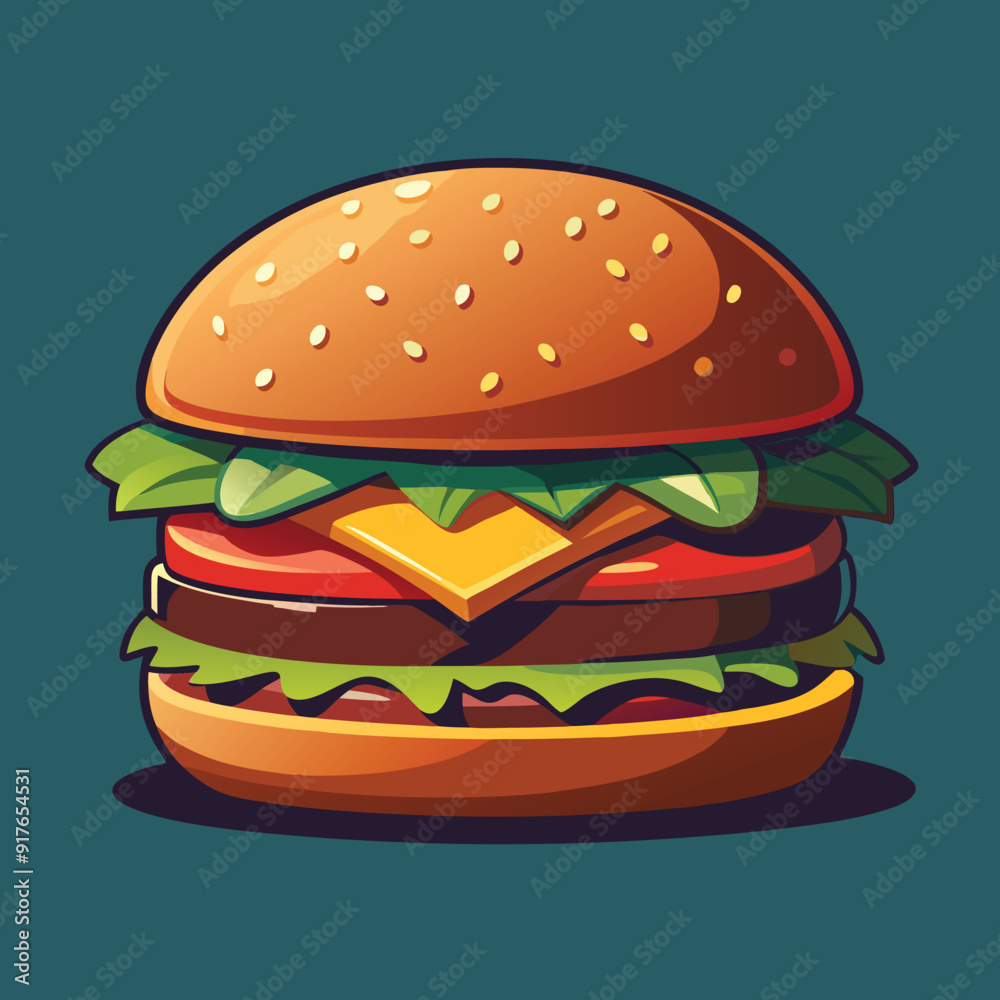 Hamburger Editable Vector Design. Generated With AI Hamburger Editable Vector Design. Generated With AI