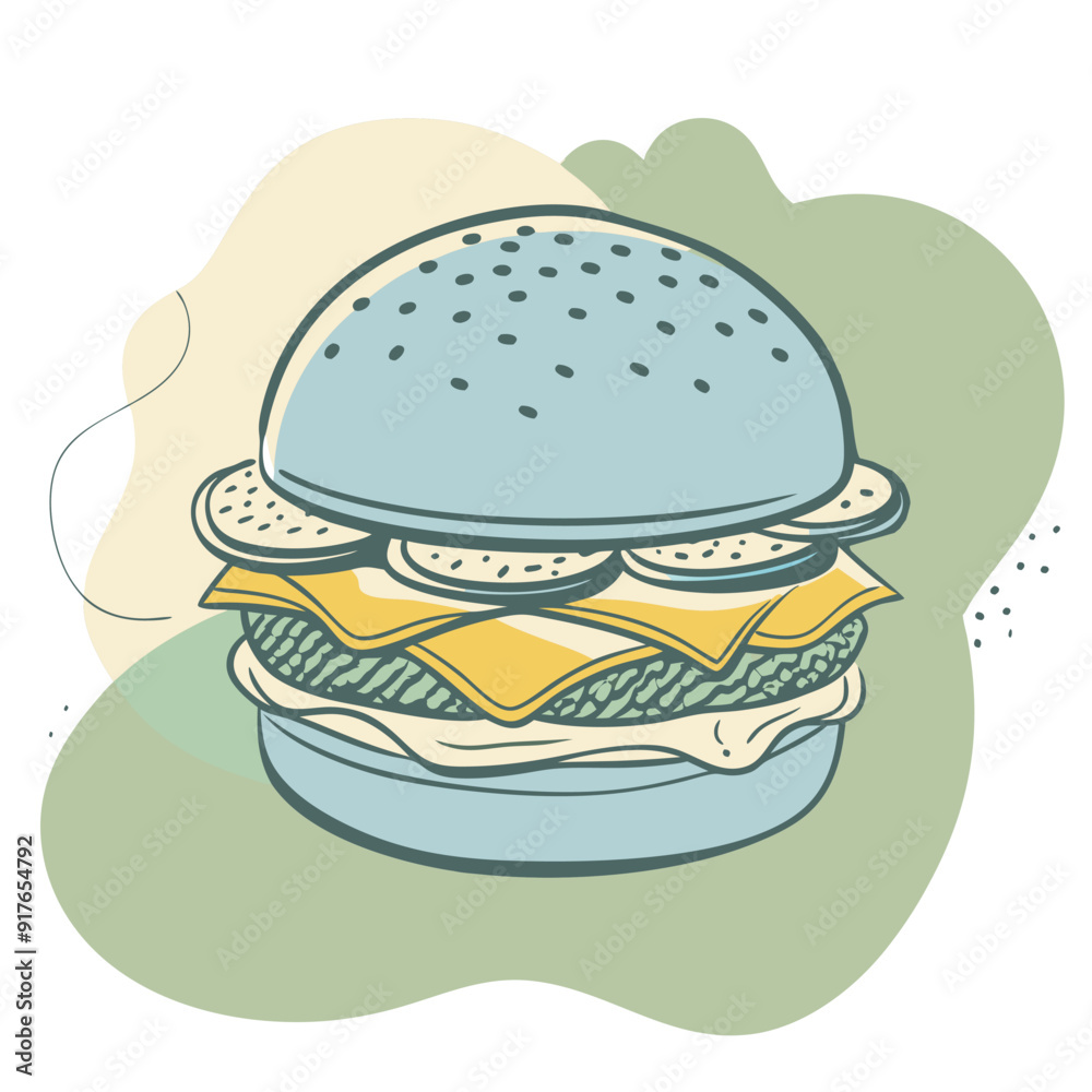 Hamburger Editable Vector Design. Generated With AI Hamburger Editable Vector Design. Generated With AI