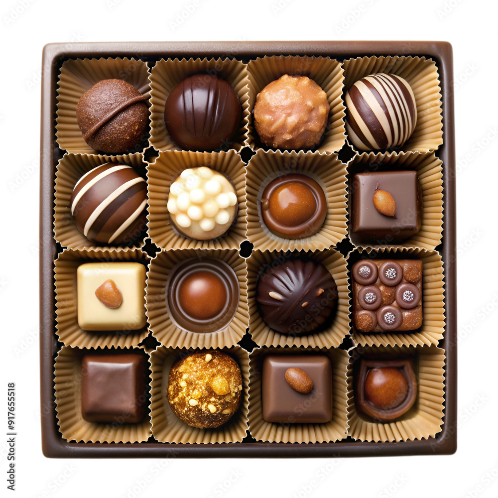 Box of chocolate candies Box of chocolate candies
