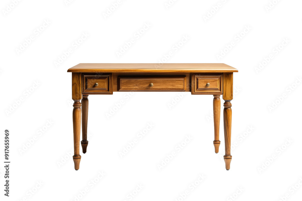 Wooden Writing Desk with Three Drawers Wooden Writing Desk with Three Drawers