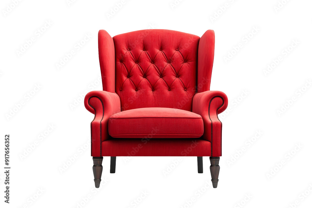 Red Chesterfield Armchair