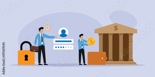 Electronic or Digital Payment illustration, E-wallet online bill payment information concept, Money transfer 2d flat vector illustration