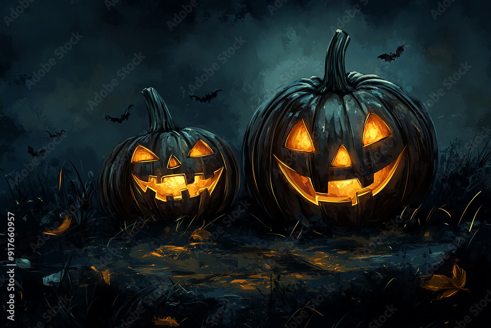 3d Halloween background, Halloween theme background, cute Halloween activity theme scene 3d Halloween background, Halloween theme background, cute Halloween activity theme scene