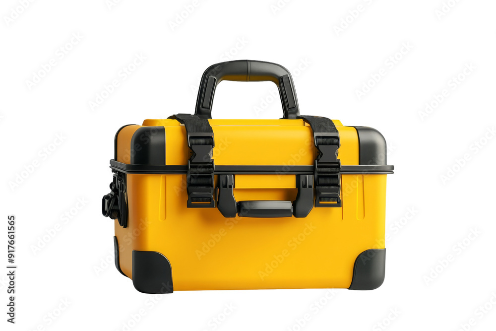 Fototapeta premium Yellow Tool Box with Tools