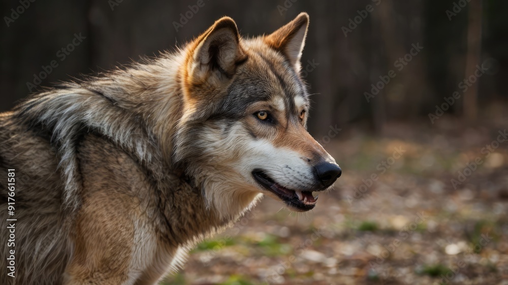 Obraz premium wolf in the woods