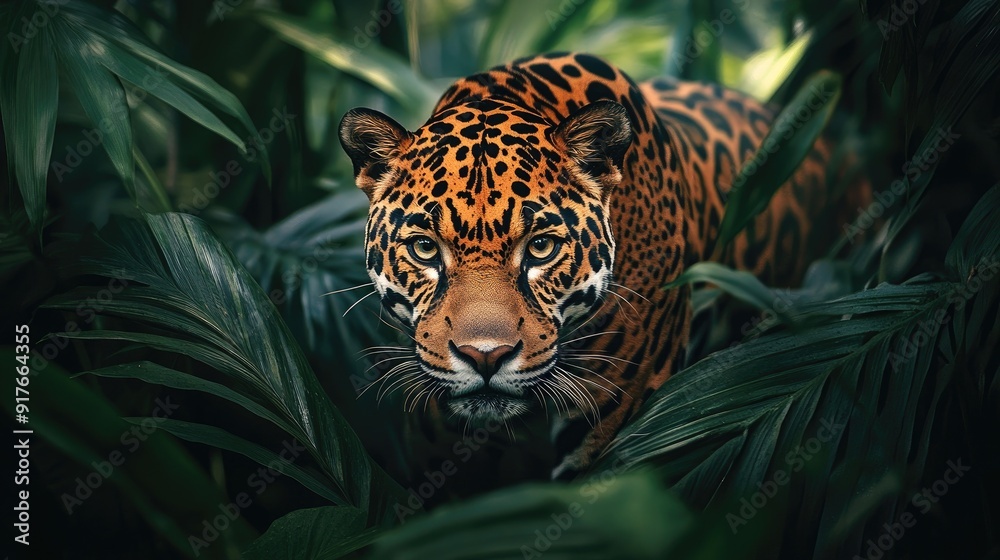 Roar tiger leopard jaguar animal wildlife hunting / beautiful jaguar walking in jungle looking food stalking follow its prey in the forest national park Roar tiger leopard jaguar animal wildlife hunting / beautiful jaguar walking in jungle looking food stalking follow its prey in the forest national park