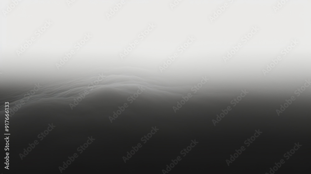 Abstract Landscape with Foggy Hills and Gradual Gradient Abstract Landscape with Foggy Hills and Gradual Gradient