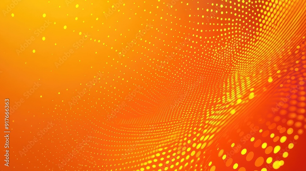 Bright orange background with subtle halftone dots, adding a vibrant and energetic touch to designs.