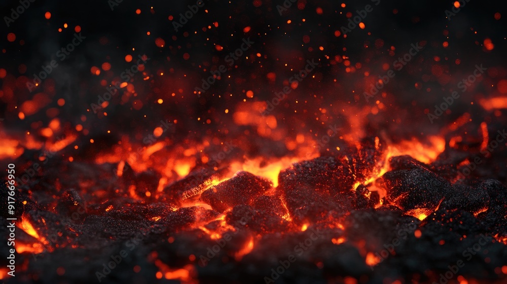 Dark background with glowing red and orange embers, suitable for fire and heat-related concepts Dark background with glowing red and orange embers, suitable for fire and heat-related concepts