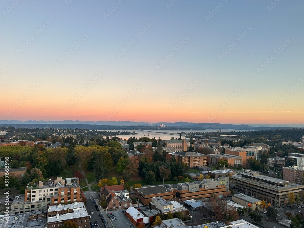 Naklejka premium view of the city