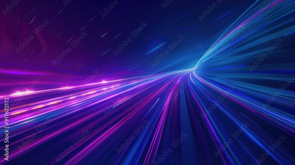 Abstract Speed Lines in Purple and Blue Abstract Speed Lines in Purple and Blue