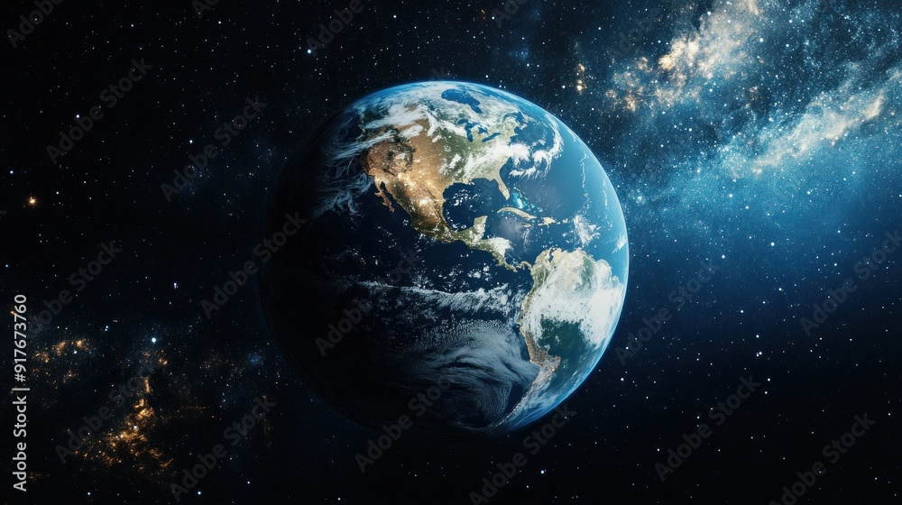 Obraz premium Earth from Space - A Celestial View