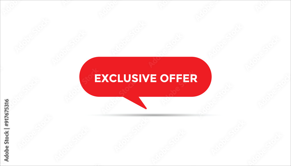 Exclusive Offer button web banner templates. Vector Illustration Exclusive Offer button web banner templates. Vector Illustration