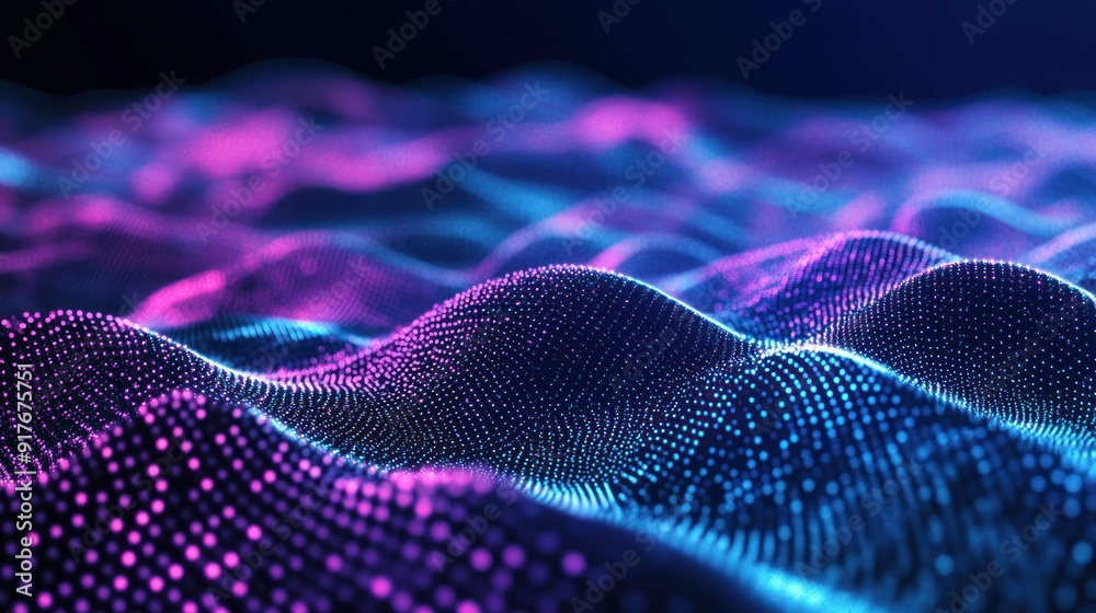 Abstract Digital Waveform