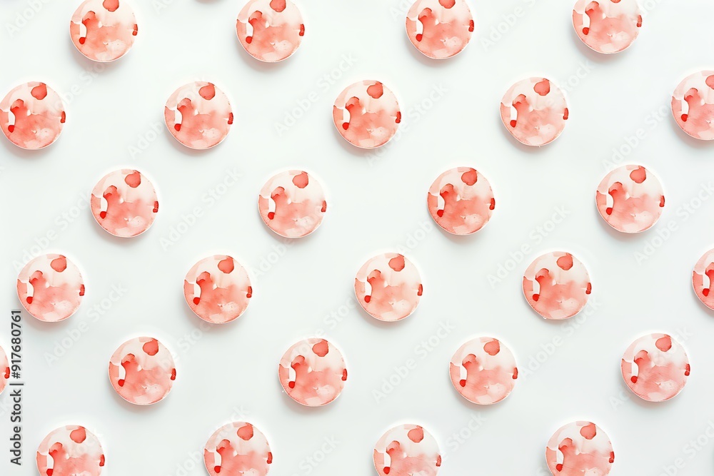 Delicate coral polka dots on white, perfect for a calming and serene visual effect... Delicate coral polka dots on white, perfect for a calming and serene visual effect...