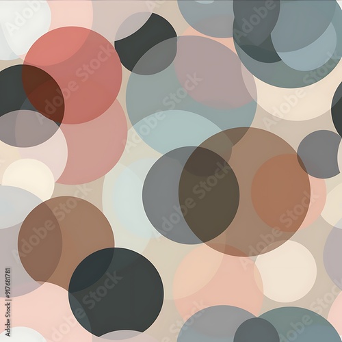 Smooth polka dot background with soft geometric patterns in subtle colors for graphic design...