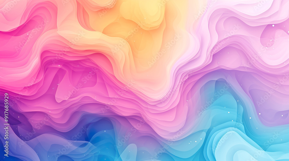 Abstract Swirling Layers of Pastel Colors with White Specks Abstract Swirling Layers of Pastel Colors with White Specks