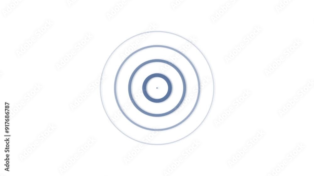 Target icon with radio waves animation. Expanding Radio wave signal animated background. Target icon with radio waves animation. Expanding Radio wave signal animated background.