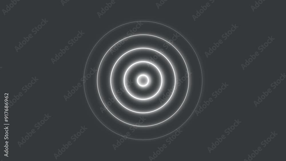 Radio waves signal animation. Network tower produced radio wave concept technology.