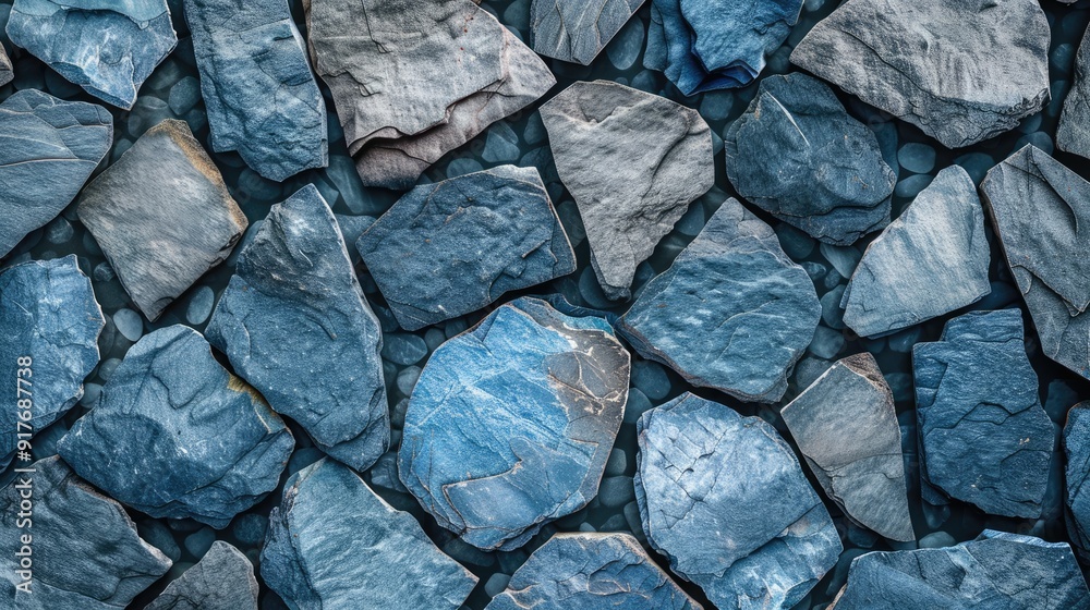 Background made of gray and blue stones Background made of gray and blue stones