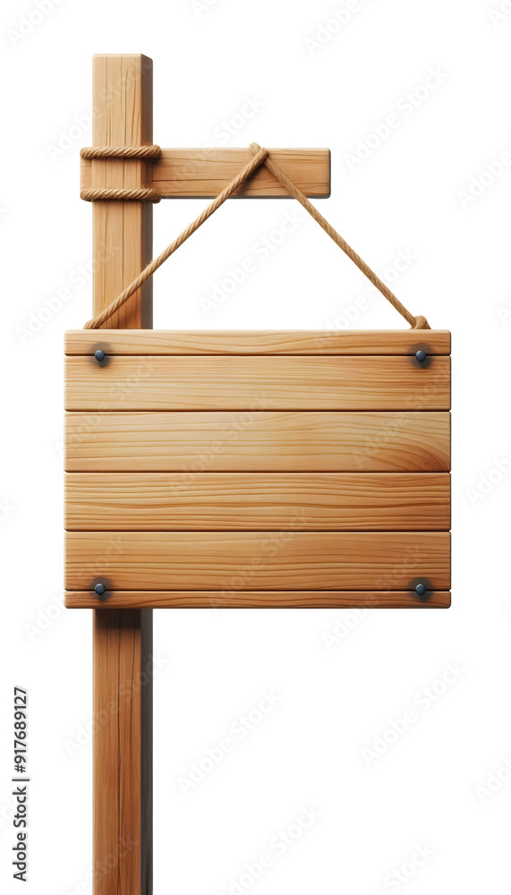 Wooden signboard isolated on transparent background Wooden signboard isolated on transparent background