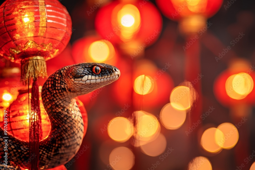 Happy New Year snake symbols 2025 year