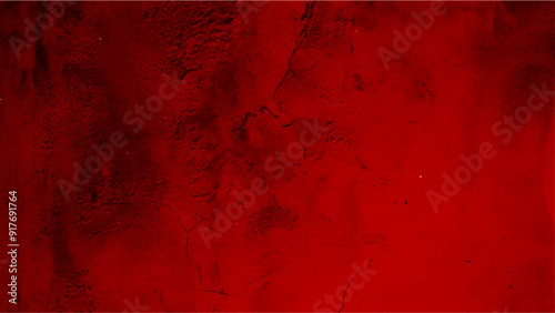 Detailed red grunge hand painted watercolor texture background. Abstract smoky red texture background image.