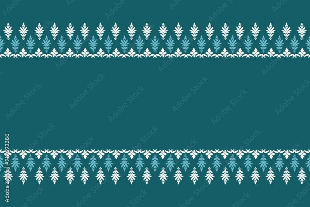 A seamless blue and white floral pattern with stripes and a vintage lace border,traditional ethnic, fabric pattern for textiles, rugs, wallpaper, clothing, sarong, batik, wrapping, embroidery, print, A seamless blue and white floral pattern with stripes and a vintage lace border,traditional ethnic, fabric pattern for textiles, rugs, wallpaper, clothing, sarong, batik, wrapping, embroidery, print,