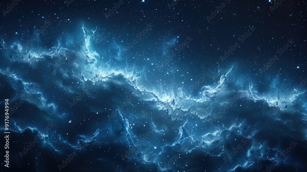 Obraz premium A stunning view of the Milky Way galaxy stretching across the night sky.