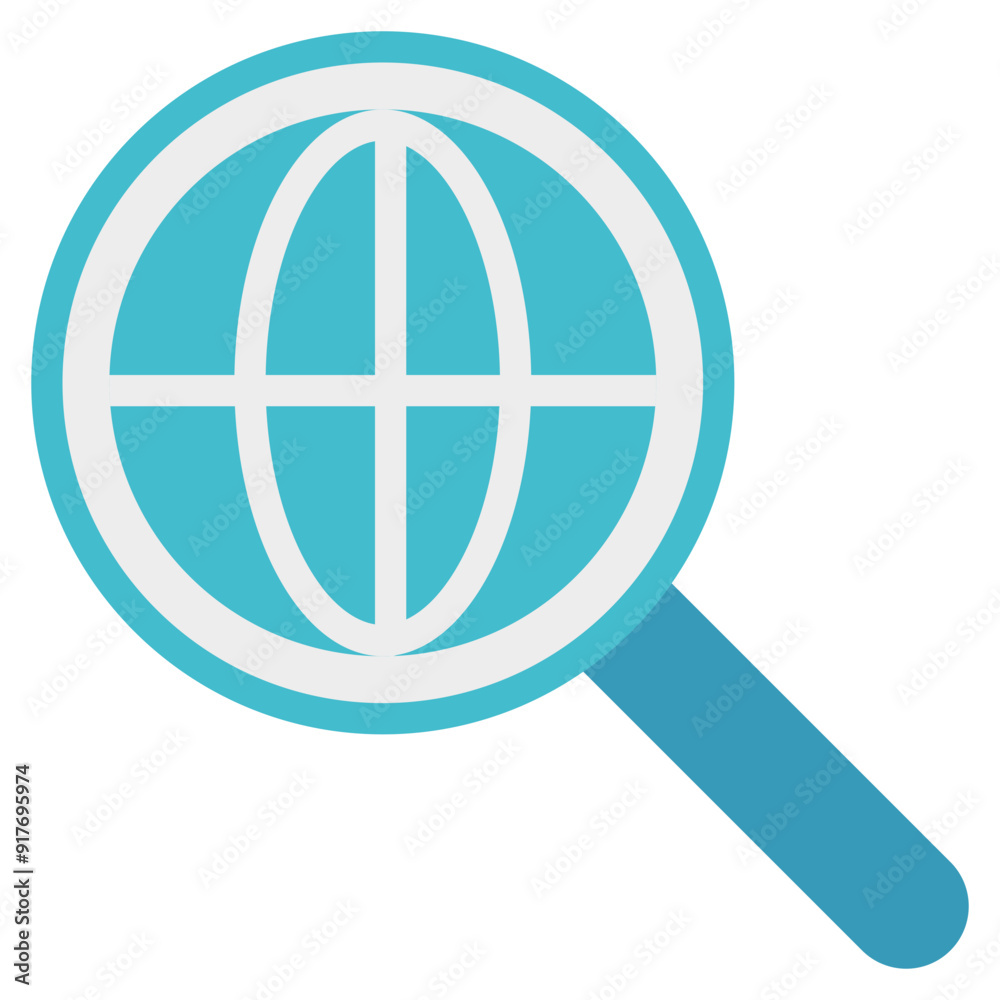 Searching Icon in Flat Style Suitable for Web, Apps, Presentation, or Printable Meaning Searching Icon in Flat Style Suitable for Web, Apps, Presentation, or Printable Meaning