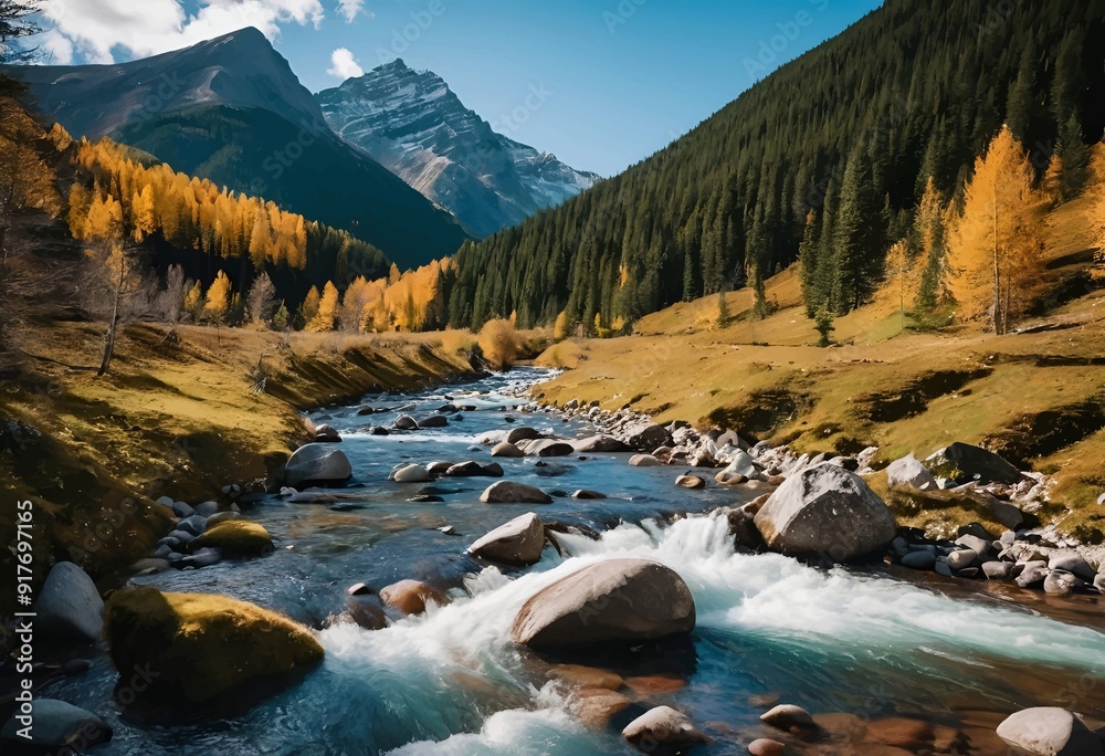 Beautiful and Peaceful Nature Scenery Illustration, Landscape, Countryside, Tranquil, Vibrant and Colorful Beautiful and Peaceful Nature Scenery Illustration, Landscape, Countryside, Tranquil, Vibrant and Colorful