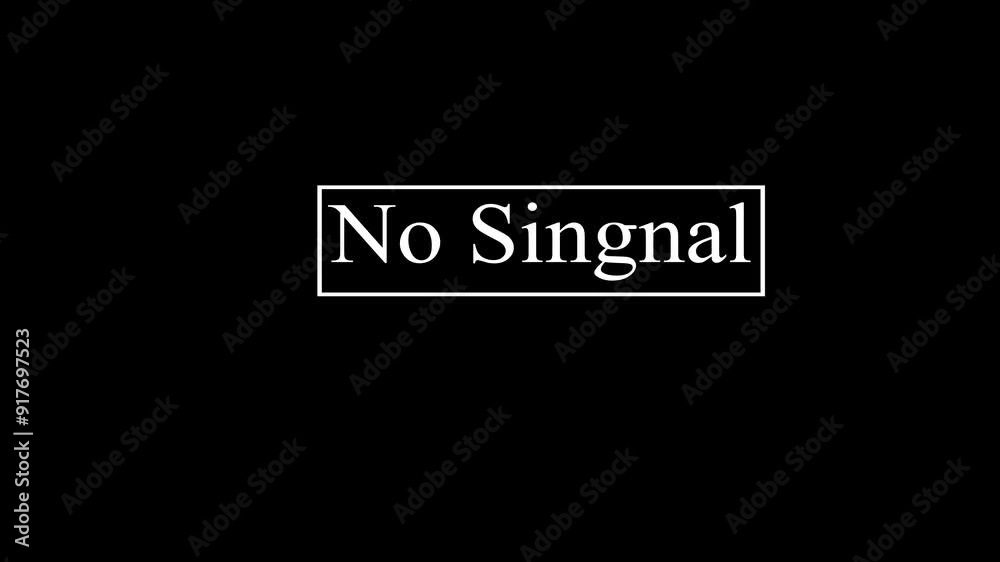 No signal. Analog TV no glitch motion on black overlay motion background.4k No signal. Analog TV no glitch motion on black overlay motion background.4k