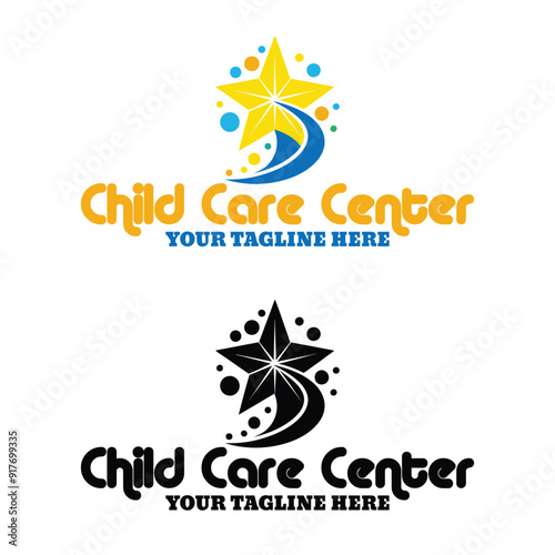 Baby shop child care day care school and kids logo day care create distinctive  mother care vector eps logo design