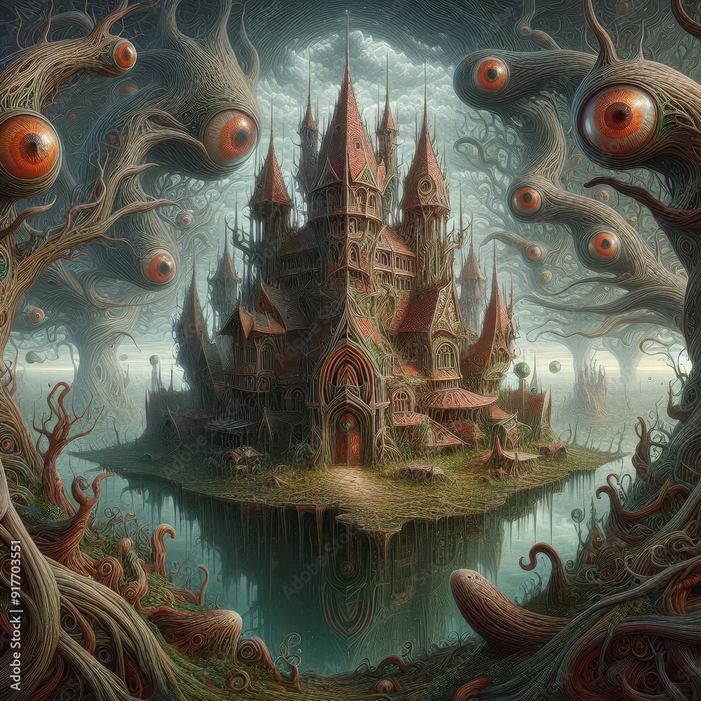 Obraz premium very strange photorealistic detailed illustration with deep meaning 