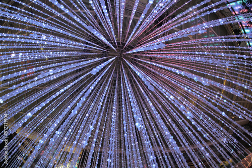 Obraz na plátně Dec 12 2015 the Christmas decorations in Hong Kong mall