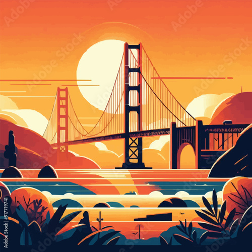 bridge over the river